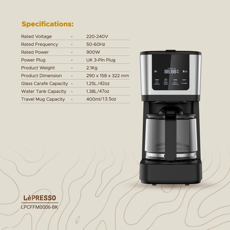 قهوهساز لپرسو مدل Rich Brew Coffee Machine 1.25L