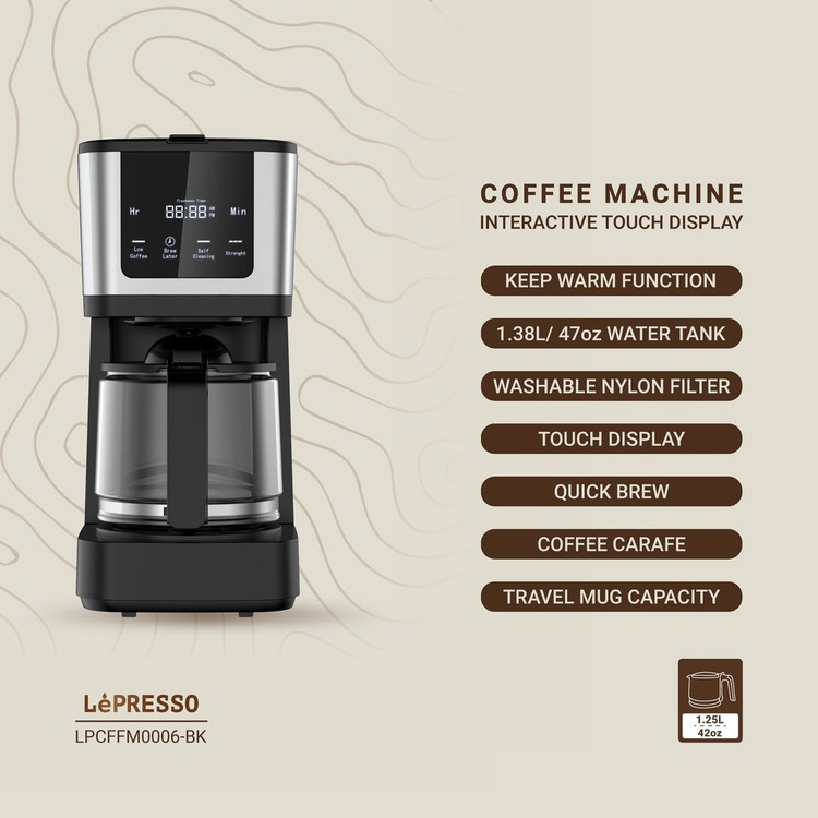 قهوهساز لپرسو مدل Rich Brew Coffee Machine 1.25L